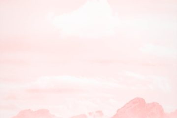 high angle photography of mountain